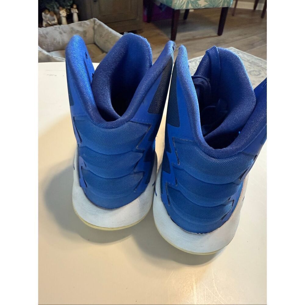 Nike Men's Size 9.5 Hyperdunk Zoom Basketball Shoes Royal Blue White Athletic - Picture 3 of 12
